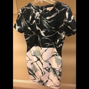 Carmen Marco Valvo Mini Sheath Dress